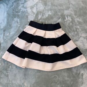 YA High waist skirt black and cream SZ S